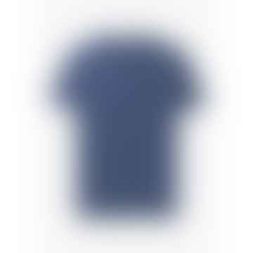 T-shirt organica classica da uomo in blu nettuno