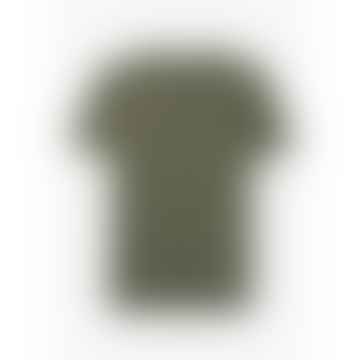 Camiseta orgánica clásica para hombres oliva polvorienta