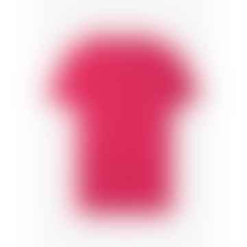 T-shirt classica da uomo classico in rosa