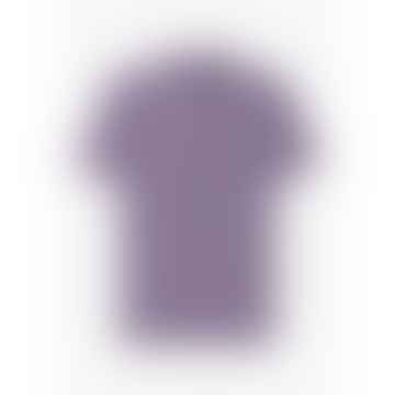Mens Acid Wash Polo Shirt In Purple