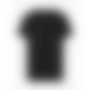 Camiseta de hoja de arce para hombre en negro