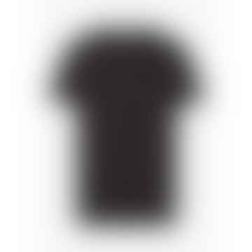 Camiseta del logotipo de los hombres en negro
