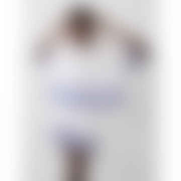 Rhodes Alissa Cotton Sticked Shorts-Line White-79Waq