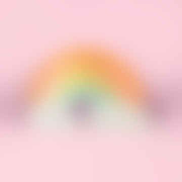 Tarjeta con forma de arcoiris