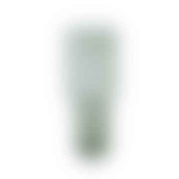 Vaso di vetro punteggiato verde blane - medio