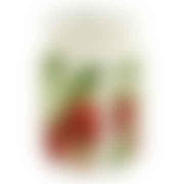 Mittel Erdbeeren gedrucktes Marmeladenglas mit Deckel