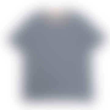 Streifen -T -Shirt - Kobalt/Ecru