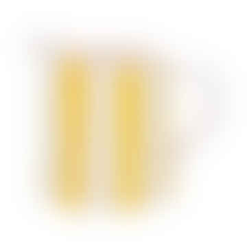 Gelbe Streifen Steinmesser Creamer -Krug