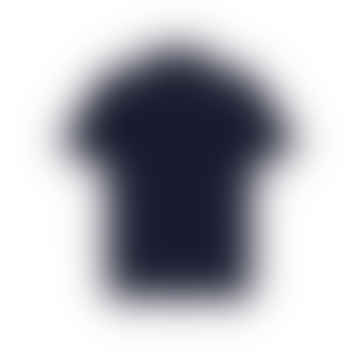 - Pezou Honeycomb Fabric Polo Shirt In Navy Blue Pezat174