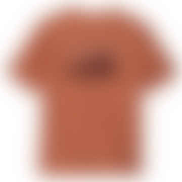T-shirt organica Skyline maschile '73 Sienna Clay