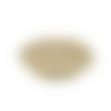 Cesto di iuta in perle bianco/naturale (24 cm)