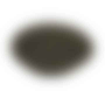 Cestino di iuta in jet nero/naturale (28 cm)
