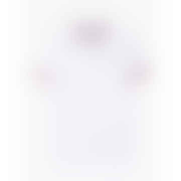 - Kingsbury Pique Polo Shirt in bianco B6K235B200 WHT