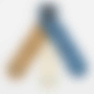 Icono 3 calcetines en azul y beige