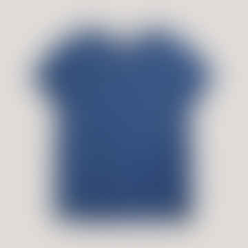 Tag Baumwoll-T-Shirt Blau
