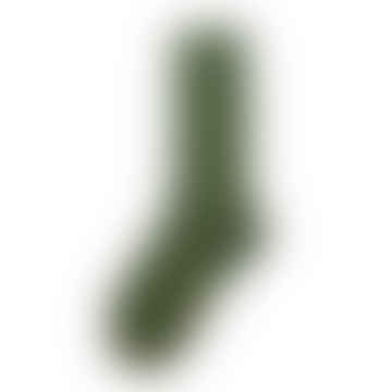 Calzini di cotone a metà chic-calfino in verde militare
