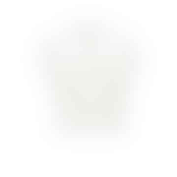 Top de lino sin mangas con cuello en V y cintura elástica - Off White