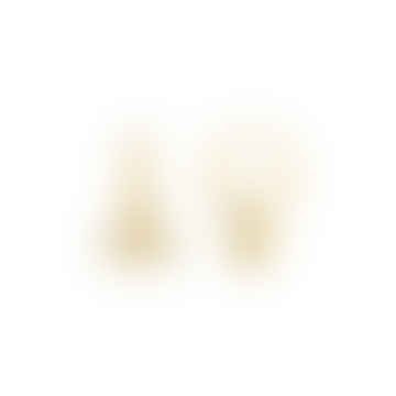 Pendientes de aro de Luxe Luxe L Lineal T -Bar Drop - Gold