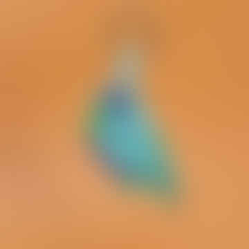 Finch Bird Keyring - Turquoise