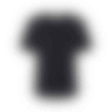 Camiseta de cuello en V essigne-negro
