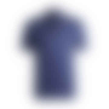 Boss - C -Polston 3 36 Camisa de algodón de algodón de ajuste azul oscuro con cremallera 50521118 412