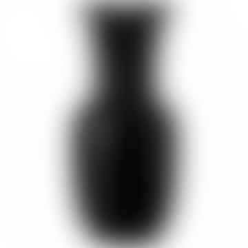 Jarrón opalino f03 706.38 negro diam 14 h 30 cm