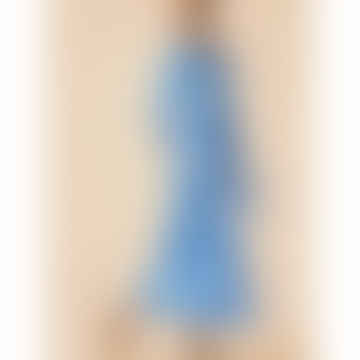 Eliza Shirt Kleid Ikat Blau/Weiß