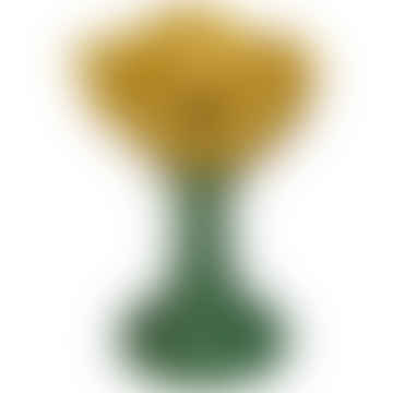 Gelbe Mohn -Keramik -Vase