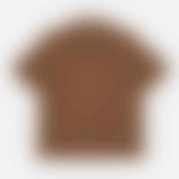 Camicia da campo waffle giapponese marrone