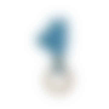 Key FOB Lederhund türkisblau