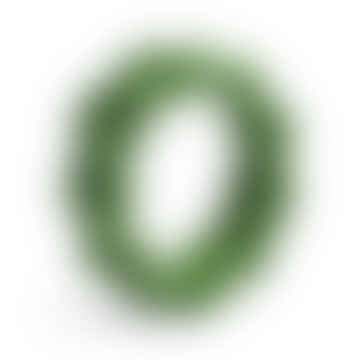 4 Napkin rings braid green