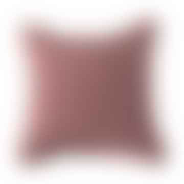 Stonewash Cotton Dark Pink Cushion With Pad