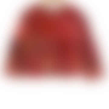 Jacket Reversable Cotton Red Patchwork