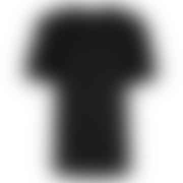 | Biene besticktes T-Shirt schwarz