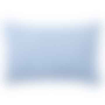 Luxury Light Linen Mini Gable Cushion w. piping - SKY BLUE, 45 x 70 cm