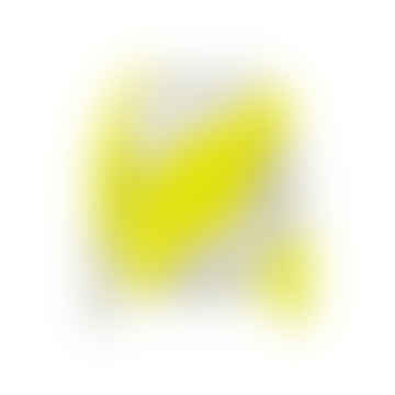 Neongelbe Dessin -diagonaler Streifenpullover
