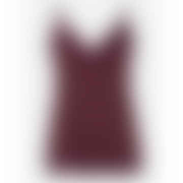 Billie Lace Cami - Maroon Red