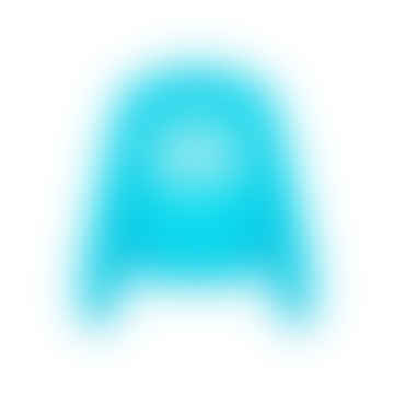  Fluo Blue Franzisko Devil Glow Logo Sweatshirt
