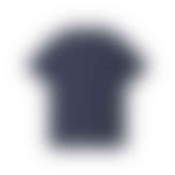 T-shirt de broderie Camiseta S / S Script - Air Force Blue / White
