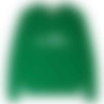 Jumper1234 Cashmere Rock and Roll Crew Pull en vert et blanc