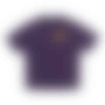 T-shirt grafica a carbone Rill in viola