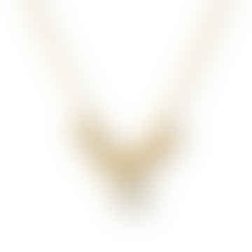 Lacey Charm Necklace - White Freshwater Pearls