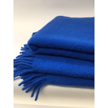 Decke Wolle Basic Blue FB 1325