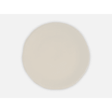 Keramikplatte mit weißen Punkten weiß groß