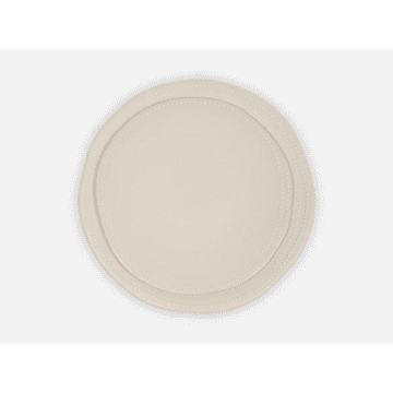 Keramikplatte mit weißen Punkten weiß klein