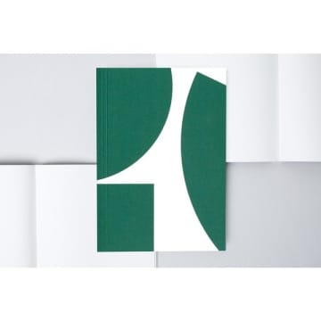 Limited Edition Medium Layflat Weekly Planner, Blocks Print in Green - Calendar Insert 2021/2022