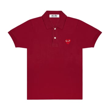 Polo Play Big Red Heart Bordeaux