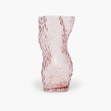 Pale Rose Ostrea Rock Glass Vase