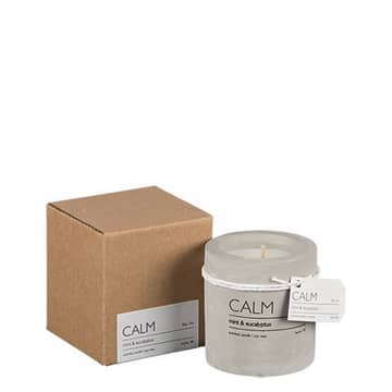 Calm Scented Candle Mint & Eucalyptus