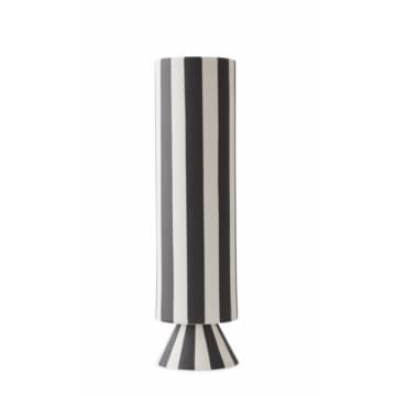 Toppu Vase High | Black & White 